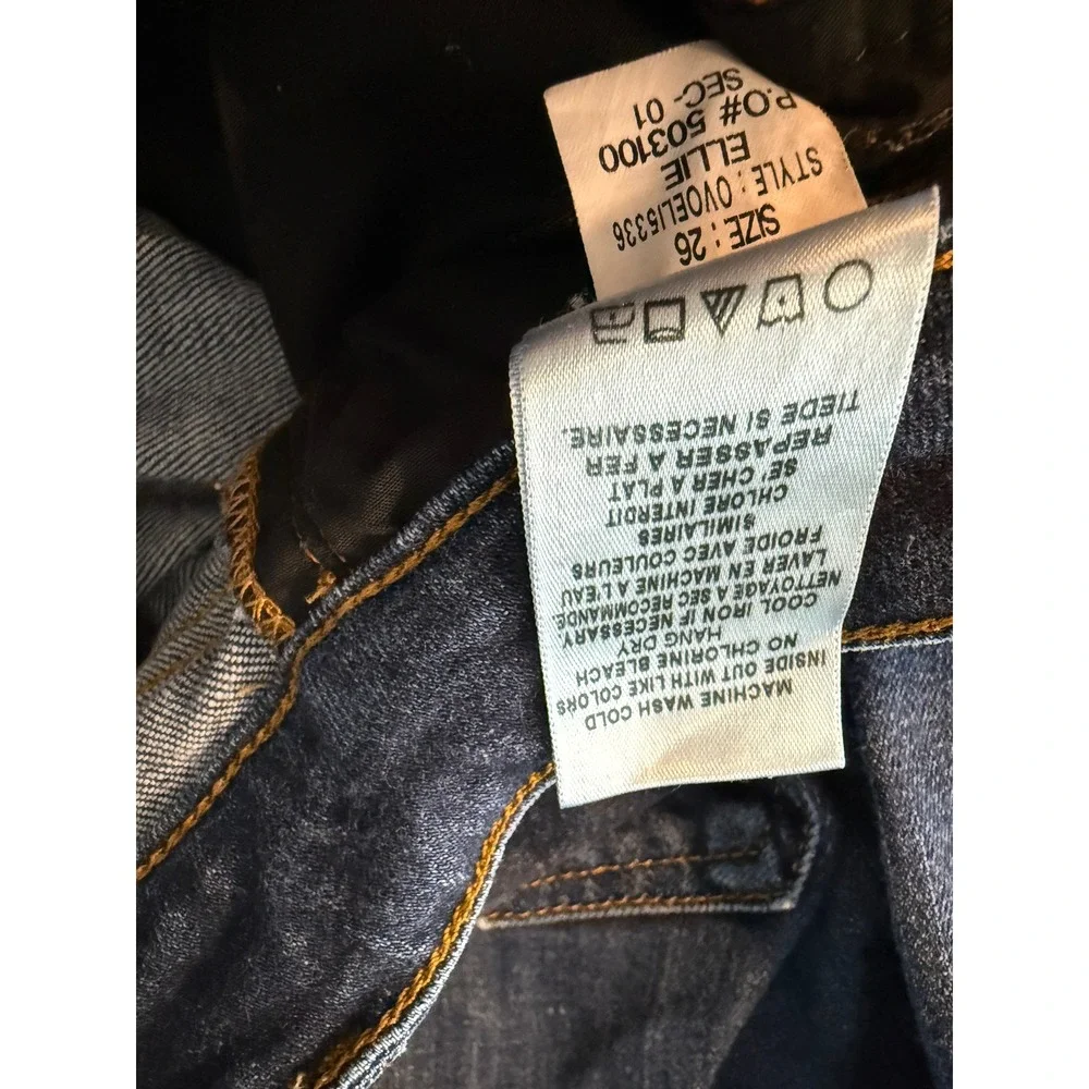 Joe's Ellie‎ Skinny Crop Jeans Dark Blue Wash Size 26